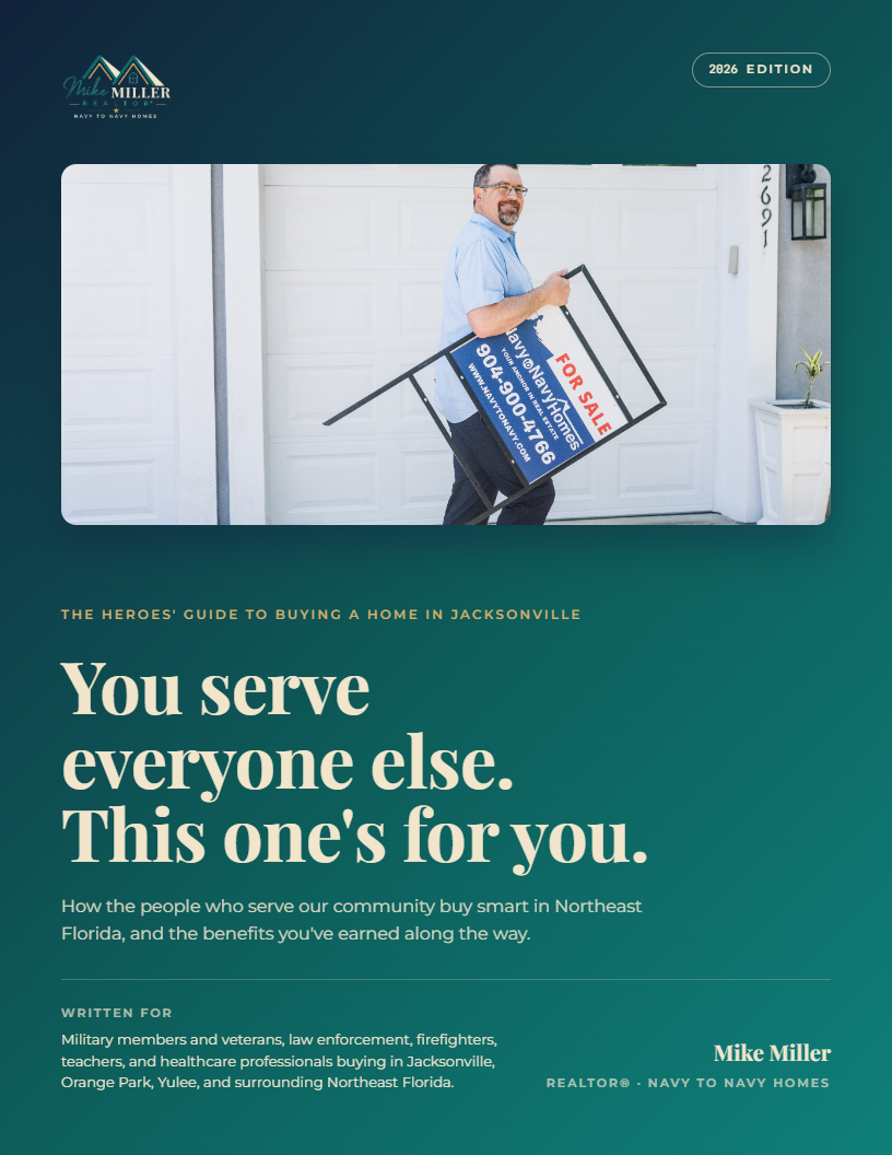 The Heroes' Guide to Buying a Home in Jacksonville — cover